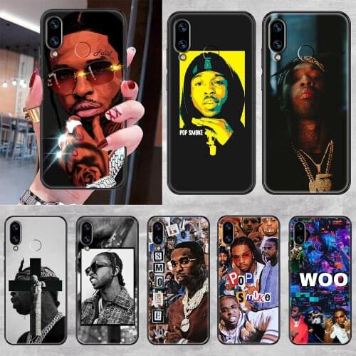 Pop rapper smoke Phone case For Huawei Honor 6 7 8 9 10 10i 20 A C X Lite Pro Play black pretty funda 3D cover tpu waterproof