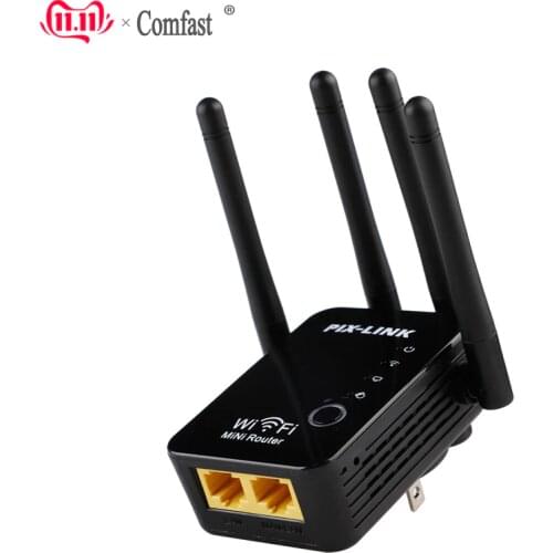 WR16 Wifi Repeater Wireless Router WLAN Signal Amplifier 2.4G ISP WiFi Range Extender Booster PIX-Link 300Mbps WISP/ Router/ AP