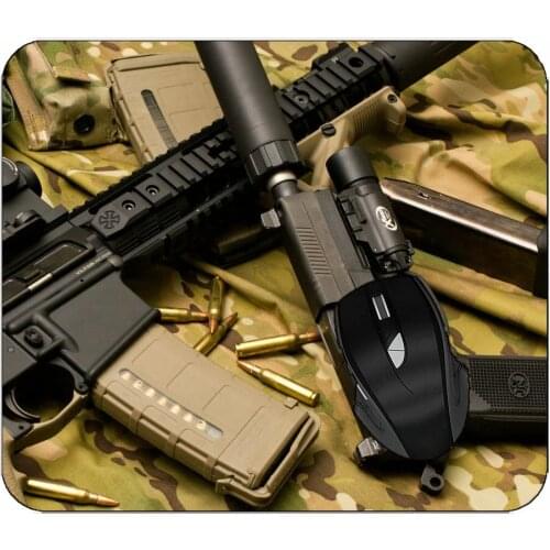 Professional Mousepad Weapon Assault Rifle Silencer Non-Slip Rubber Mousepad