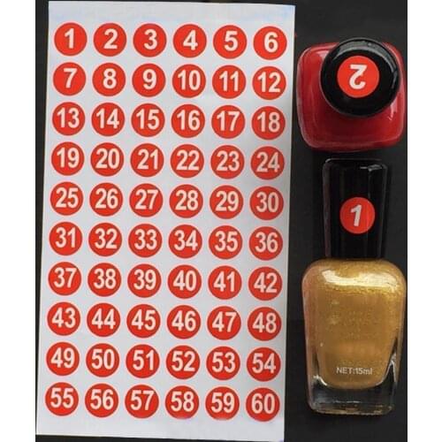 Number 1-300 Label Stickers For DIY Craft Self-Adhesive School Sticker Tags Decoration Nail Polish Home Supplies Office D7J1