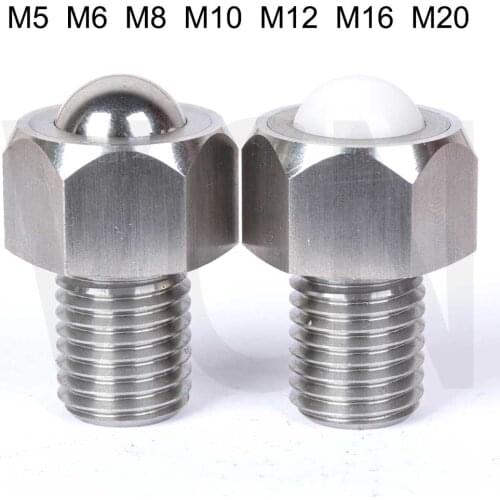 1pcs BCHL BCHLJ BCHLJJ BCHLJP Ball Rollers Transfer Rollers,Hex Head ,Stud Type,M5 M6 M8 M10 M12 M16 M20 FACTORY PRICE