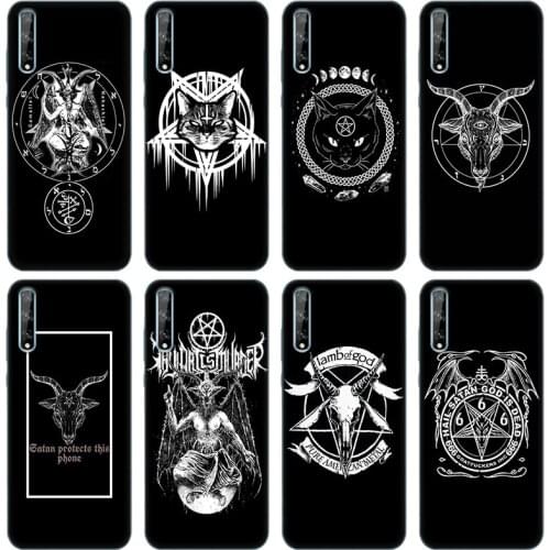 Hot Demonic Satanic Soft Silicone Phone Case for Huawei Y5 Lite 2018 Y6 Y7A Y9A Prime 2018 Y9 2019 Y9S Y5P Y6P Y7P Y8P Cover