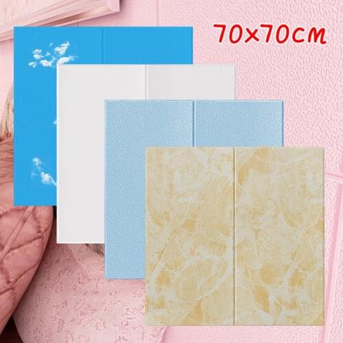 1pc Morden 3D Wall Stickers Bedroom Decor Panel Self-adhesive Wallpaper for Living Room Kitchen TV Backdrop Home Decoration