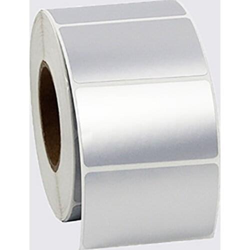 Dumb Silver Bar Code Label Blank Silver Sticker PET/PVC Label Sticker Waterproof, Oil-Proof And Tear-Resistant, Printable