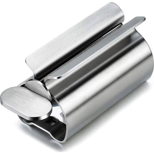 Toothpaste Tube Squeezer Toothpaste Roller Stainless Steel Labor Saving Toothpaste Tube Wringer Easy to Use Labor Saving