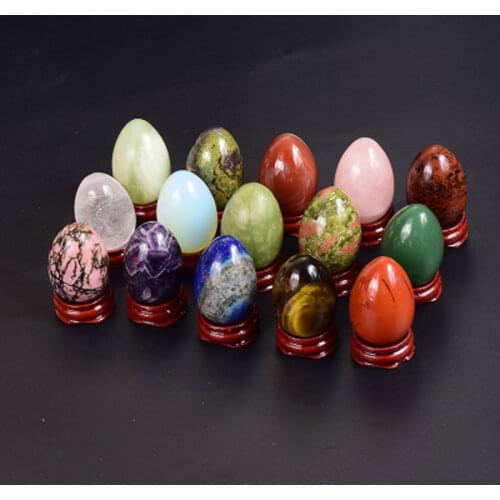 40*25mm Undrilled Yoni Egg Jade Eggs Women Kegel Exerciser Jade Massager Vaginal Muscles Tightening Ball Crystal Kegel Eggs