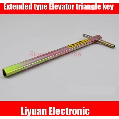 1pcs 100mm Extended type Elevator triangle key / professional triangle key / train triangle key