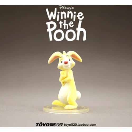 12PCS 5cm Solid material New genuine flocking Winnies friend rabbit rabbit rabbit decoration model doll collection