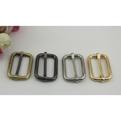 20 PCS/lot) 4 color inside diameter of 3.8 cm square core pull pin buckle straps handbags diy hardware accessories