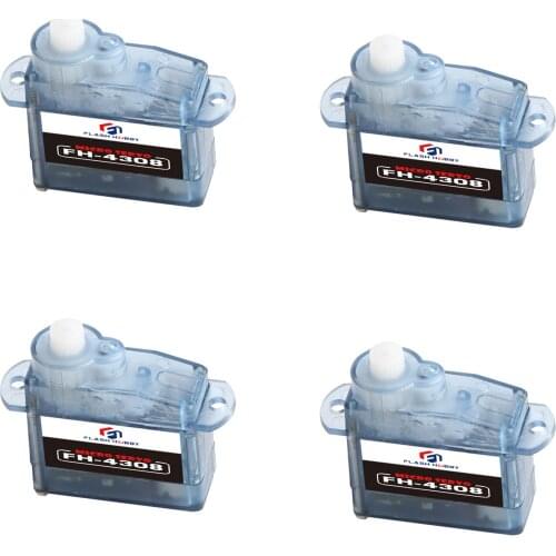 4PCS/Lot Flashhobby FH-4308 E-Power 4.3g Plastic Gears For Fixed Wing Glider Helicopter Plane Super Light-Weight Servo