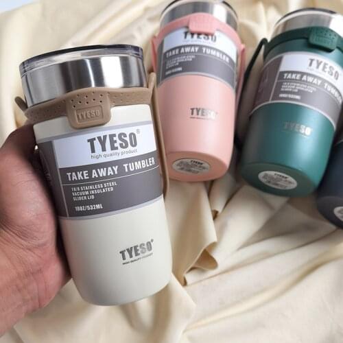 550 & 710ml Creative Double Stainless Steel Coffee Thermos Mug With Lid Car Ice Cup Vacuum Flask Portable Travel Insulated Mugs