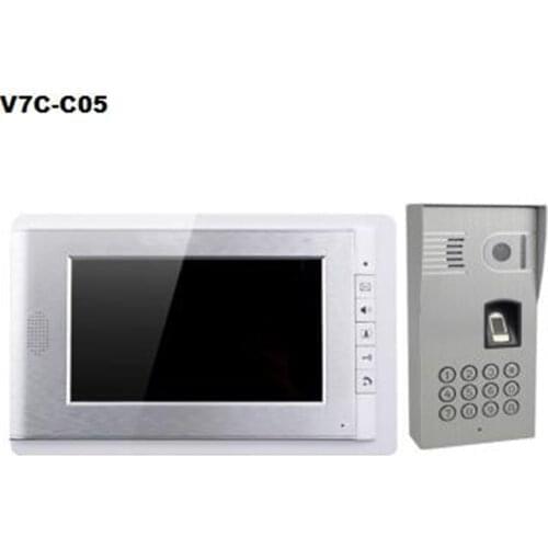 7 Inch Moitor 600TVL Two Way Intercom ID Card Password/Fingerprint Access Control System V70C-05