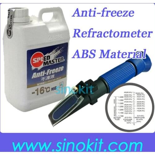 Free Shipping ABS Plastic Material Antifreeze Blue Grip handle Refractometer P-RHA-200ATC