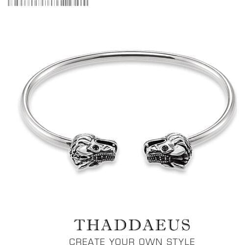 Bracelet Bangles Dragon Pave Europe Style Fashion Karma Punk Jewelry Gift For Rebel Men Women,2017 Heart In 925 Sterling Silver