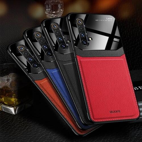 For OPPO Reno 2 2Z 2F 3 4 4 SE 5 Pro A52 A92 A53 2020 A15 Luxury PU Leather Case Camera Lens Protection Cover Coque