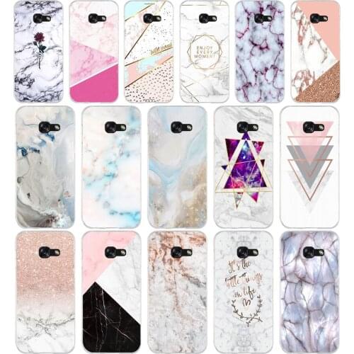345FG Pink Blue Ink Marble 2 Soft Silicone Tpu Cover phone Case for Samsung j3 j5 j7 2016 2017 j330 j2 j6 Plus 2018