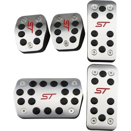 Color My Life Stainless Steel Car Interior Rest Pedals Fuel Gas Brake Pedal Cover for Ford C-Max CMax 2015 2016 Accessories