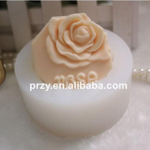 Hexagon Rose DIY Soap mold silicone mold candle mold