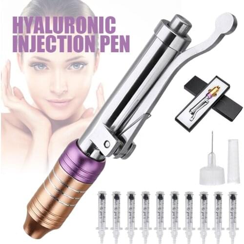 Hyaluronic Injection Pen Massage Atomizer Pen Kit For Professional High Pressure Anti Wrinkle Water Syringe Needle