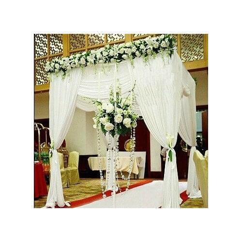 Hot Top selling customized color square canopy/chuppah/arbor drapery with swag for wedding decoration ,wedding favors