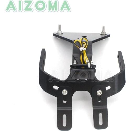 Motorcycle Tail Tidy Fender Eliminator Lincese Plate Bracket w/ Light For Aprilia Tuono V4R 2009-2017 RSV4-R RSV4-RF RSV4-RR