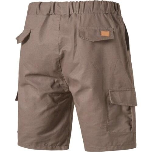 2021 Summer Men Baggy Multi Color Pocket Shorts Five Short Pants Male Elastic Scanties M-3XL New Loose Overalls Casual Pants