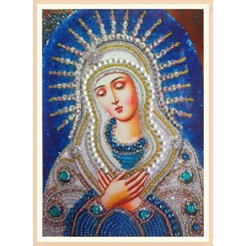 Special Shaped 5d Diy Diamond Painting , Wall decoration Needlework,New Arrivals,Diamond Embroidery Cross Stitch Virgin Religion