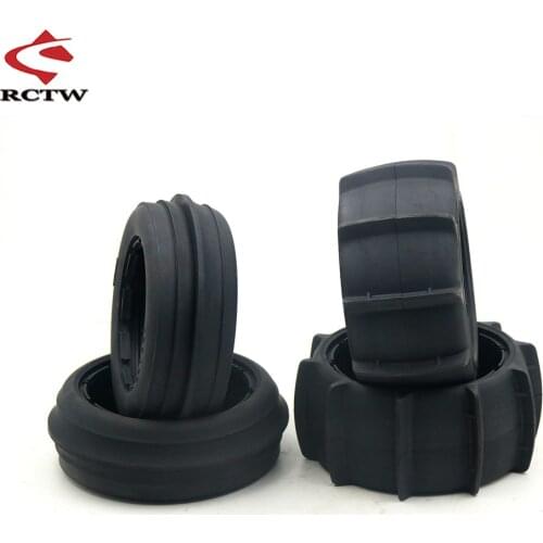 Front Rear Desert Tires Skin Sand Tyre Skin Set for 1/5 HPI Rofun Rovan KM Baja 5B SS RC Car Toys Parts