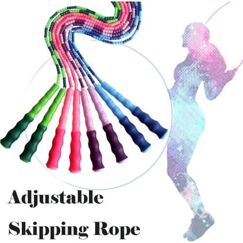 Adjustable Fast Speed Skipping Rope Jumping Rope Jump Ropes Sports Soft Beaded Training Boxing Exercise Non-slip Handle