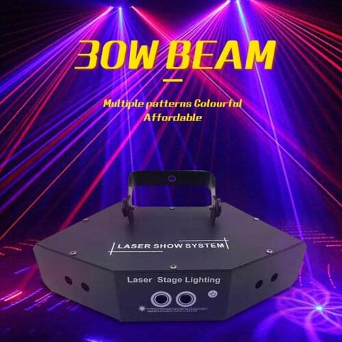 RGB Laser/DMX LED Scanning Stage Lights /DJ Colorful 6 Lens Scanner / Projector /Disco Beam Effect Sector