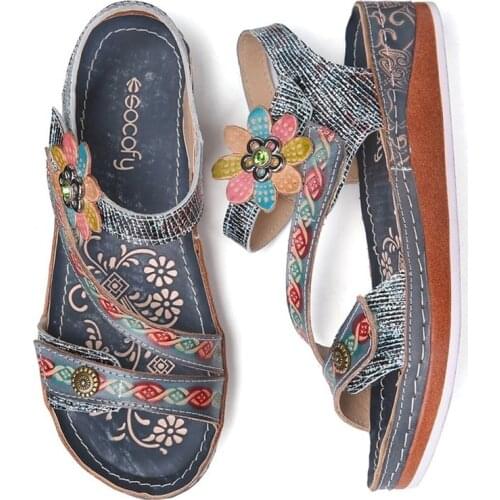 2021 Summer Wedges Platform Sandals Women Fashion Unique Open Toe Sandalias Soft Comfortable Female Outdoors Walking Shoes