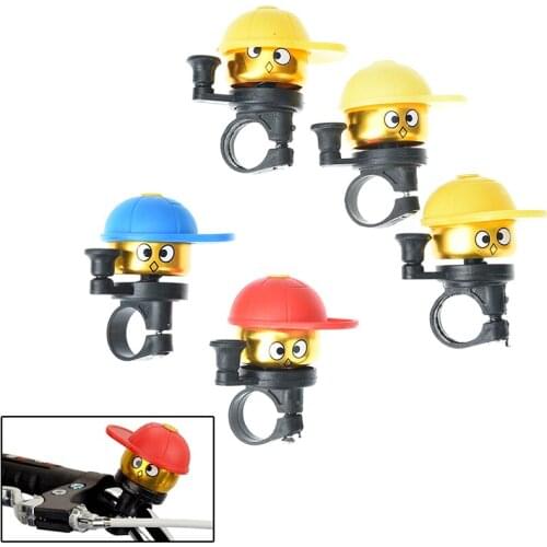 1PC Cute Cartoon Bike Bicycle Cycling Hat Loud Ring Alarm Metal Handlebar Bell Cap Horn Bicycle Accessories