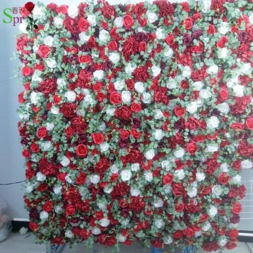 SPR 3D high quality Artificial wedding rose flower wall backdrop arrangement decoration ever table runner and centerpiec