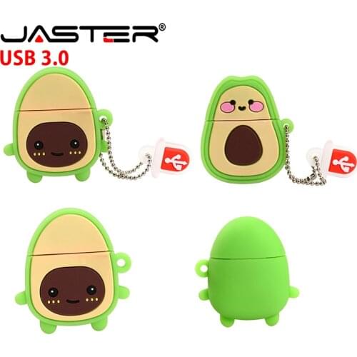 JASTER usb 3.0 flash drive cute Avocado green USB flash drive gifts pendrive 4GB 8GB 16GB 32GB 64GB 128GB memory disk bulk gift