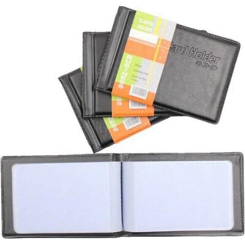 1PC PU Leather ID Credit Card Holder Book Case Keeper OrganizerBusiness Card Book Package Vintage Bag Passport Credit Card Case