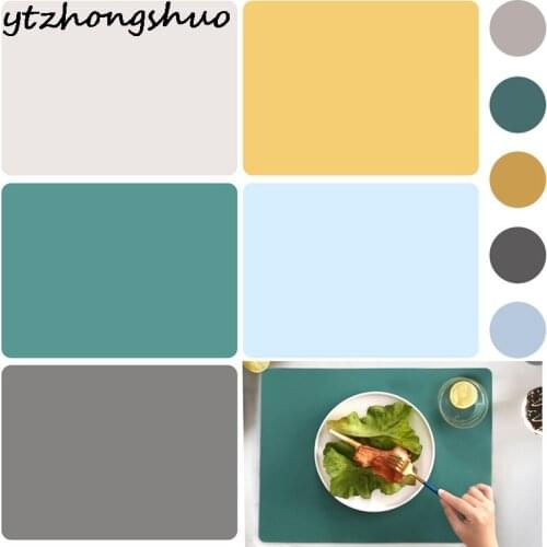 1PCS New Silicone Waterproof Placemat Table Mat Heat Insulation Anti-skidding Washable Durable For Kitchen Dining 40*30cm