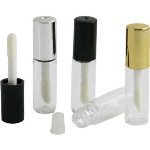 100 x Empty Small 1.2ml Plastic Clear Lip Balm Gloss Tubes Bottle Containers Lipstick Fashion Cool Lip Make up Tubes