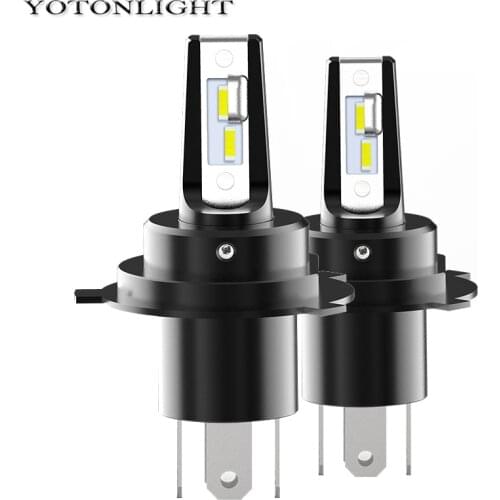 2 Pcs Mini Design H4 H11 H7 Hb3 hb4 Led Headlight 9005 9006 Fog Light Bulb For Car Lamp H8 H9 Fanless 50w 3000lm 12v 6000k