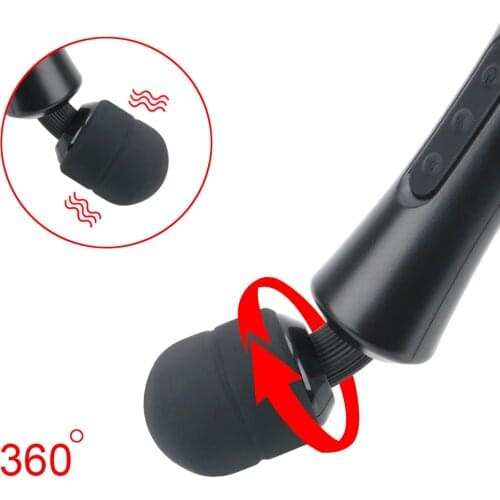 20 Frequency 8 Speed Huge Head AV Rod Sex Toys for Women Body Massage Vibrator Powerful Magic Wand Vibrator