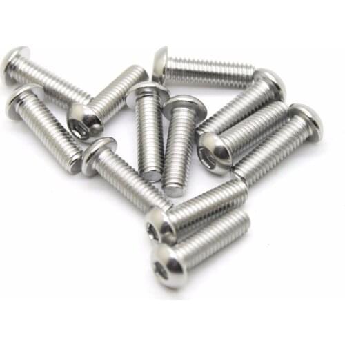 20pcs 304 stainless steel plate hex head cap screws mushroom head hexagonal bolts M6*10mm CPC227