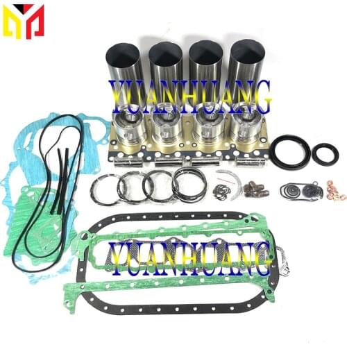 4TNV106 Engine Rebuild Kit Overhual Repair Gasket Set For Yanmar & John Deer Tractor Liner Piston Ring Bearing