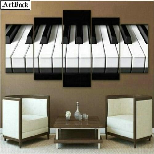 5 spell diamond painting music icon full square drill piano 5d mosaic handmade embroidery guitar sticker