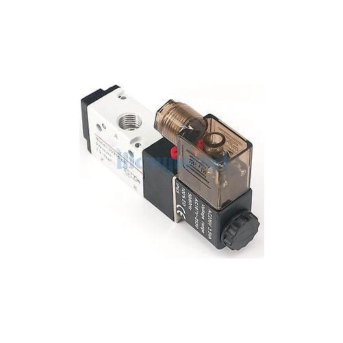 AC220V 3V210-08 3 Way 2 Position 1/4" Pneumatic Solenoid Valve Alumium Body