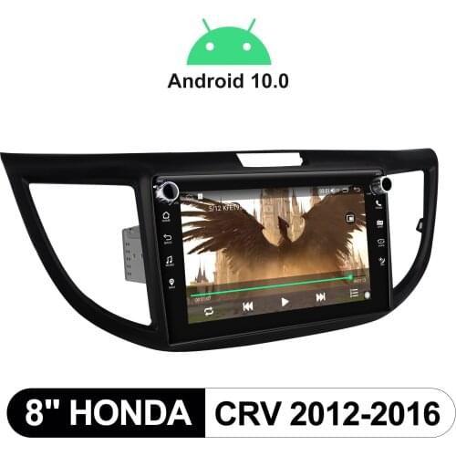 8 Inch Head Unit Android 10 Car Radio Stereo Multimedia Player For Honda CRV 2012-2016 Wireless Carplay Android Auto 4G DVR OBD2