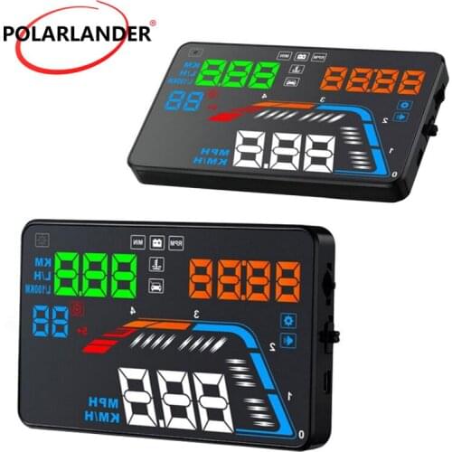 Windscreen Projector Head Up Display Car Driving Data Diagnosis Car HUD OBD2 Digital Speedometer 5.5 inch or 5.8inch Screen