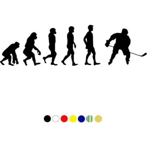 CS-1776# Ice hockey evolution funny car sticker waterproof vinyl decal for auto car stickers styling removable choose size