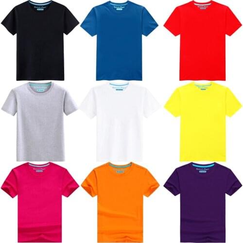 Kids Baby Boys T Shirts Children Summer Toddler Kid Boy Girl Solid Tops Team Clothes Cotton Tees 11 Candy Colors for 3-15 Years