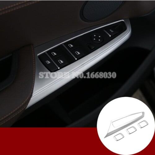 For BMW X3 F25 Inner Door Window Switch Button Cover Trim 2014-2017 4pcs Car accesories interior Car decoration