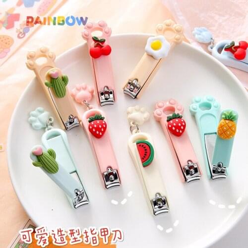 Cartoon Creative Folding Nail Clippers Single Mounted Nail Clippers Girls Portable Nail Clippers Can Be Customized