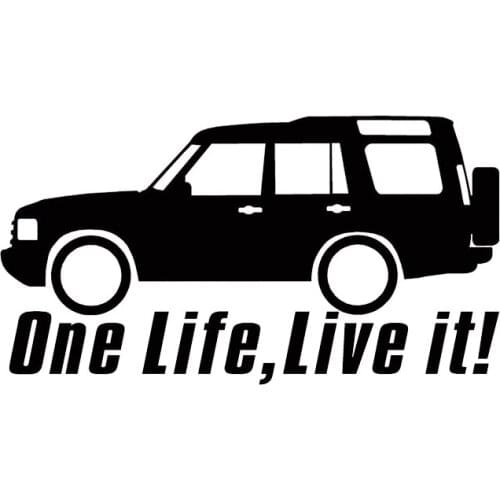 One Life Live It Car Stickers Off Road Car Accessories Jdm Rear Window Decal Sticker Stickers Accessories 15cm*8cm